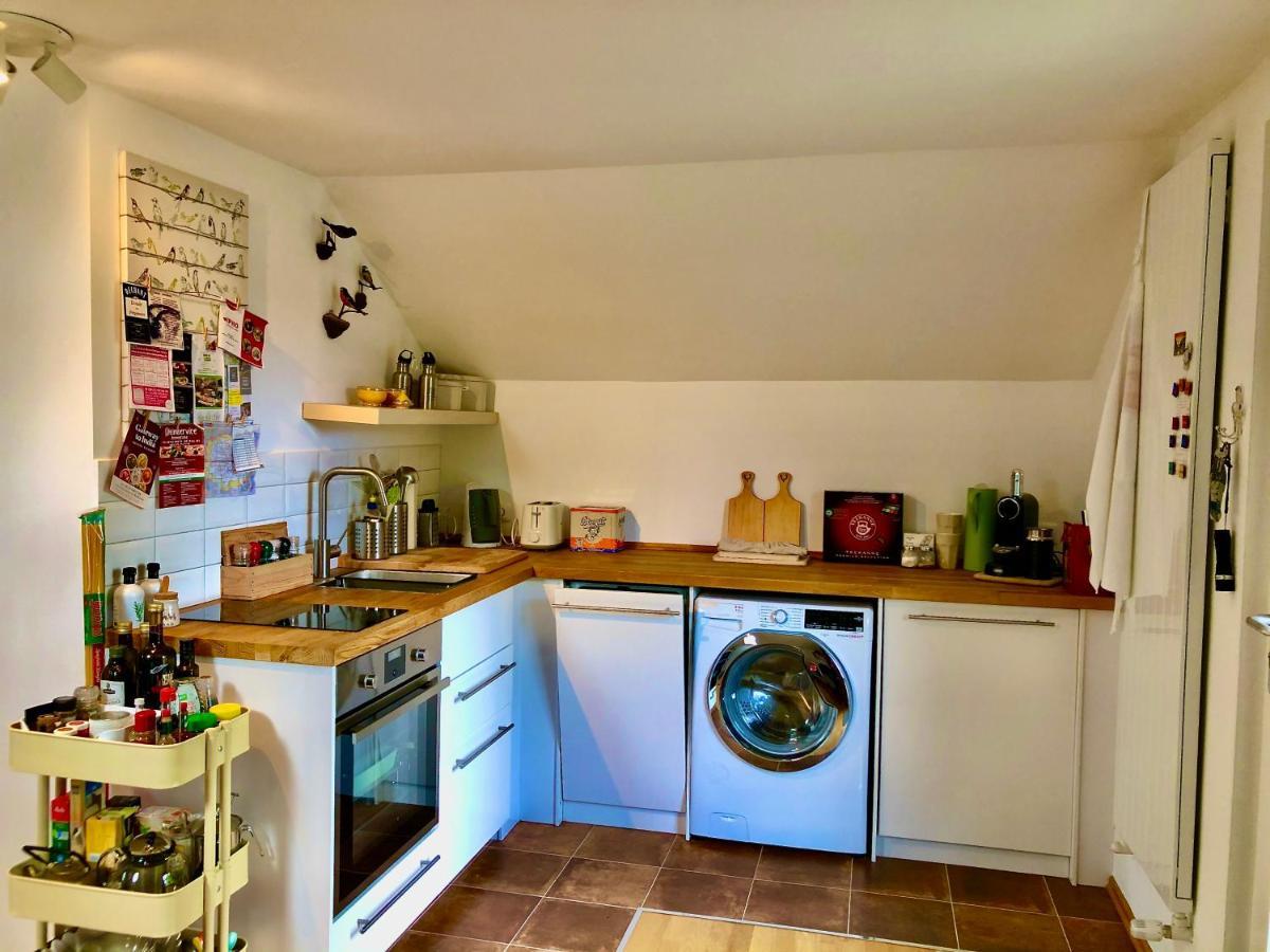 Charmante Ferienwohnung mit Balkon im 5-Seen-Land Hechendorf am Pilsensee Buitenkant foto