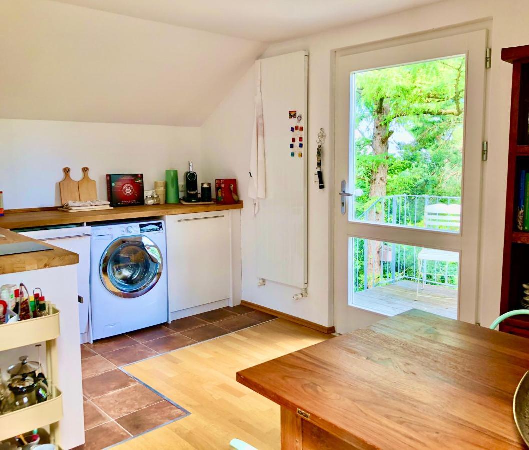 Charmante Ferienwohnung mit Balkon im 5-Seen-Land Hechendorf am Pilsensee Buitenkant foto